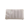 Portable Pillow Travel Air Cushion Inflatable Double Sided Flocking Cushion Camp Beach Car Plane Head Rest Bed Sleep